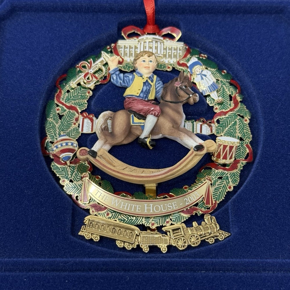 2003 White House Historical Association Christmas Ornament with box